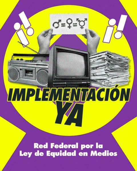 logo red federal por la ley de equidad de genero en medios